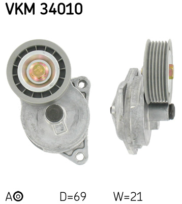 Ролик натяжителя приводного ремня   арт. VKM34010